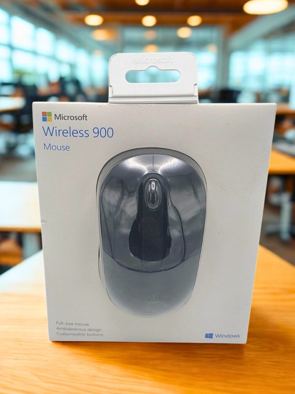 Microsoft Wireless 900 Mouse Black USB Full Size Ambidextrous PW4-00001 Sealed